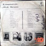 Disco de Vinilo Alfredo Barrantes - Romanticamentee Vinyl Record