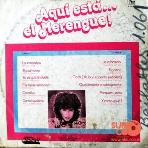 Disco de Vinilo Varios - Aquí Esta El Merengue Vinyl Record