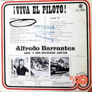 Disco de Vinilo Alfredo Barrantes - Viva El Piloto Vinyl Record