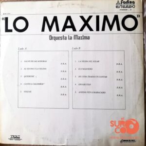Disco de Vinilo Orquesta La Máxima - Lo Máximo Vinyl Record
