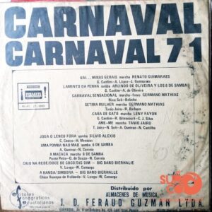 Disco de Vinilo Varios - Carnaval 71 Vinyl Record