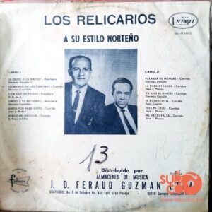 Disco de Vinilo Los Relicarios - A Su Estilo Norteño Vinyl Record