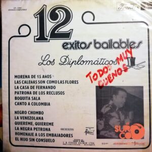 Disco de Vinilo Los Diplomáticos - 12 Éxitos Bailables Vinyl Record