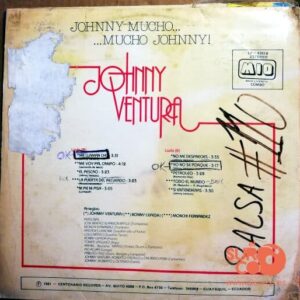 Disco de Vinilo Jhonny Ventura - Jhonny Mucho…. Mucho Jhonny Vinyl Record