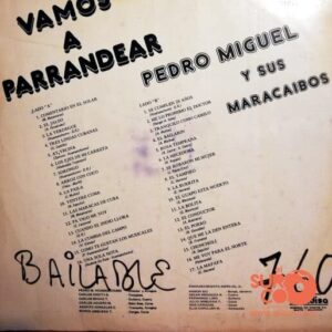 Disco de Vinilo Pedro Miguel Y Sus Maracaibos - Vamos A Parrandear Vinyl Record