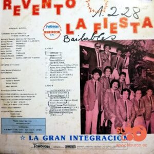 Disco de Vinilo Orquesta La Gran Integración - Reventó La Fiesta Vinyl Record