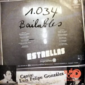 Disco de Vinilo Luis Felipe Gonzales - Nelson Y Sus Estrellas Vinyl Record