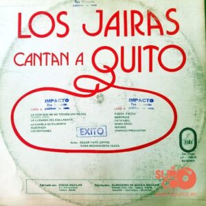 Disco de Vinilo Los Jairas - Los Jairas Cantan A Quito Vinyl Record