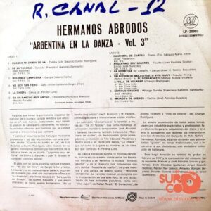 Disco de Vinilo Hermanos Abrodos - Argentina En La Danza Vol. 3 Vinyl Record