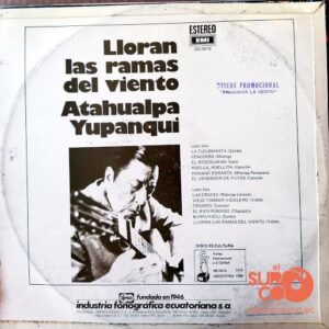 Disco de Vinilo Atahualpa Yupanqui - Lloran Las Ramas Del Viento Vinyl Record