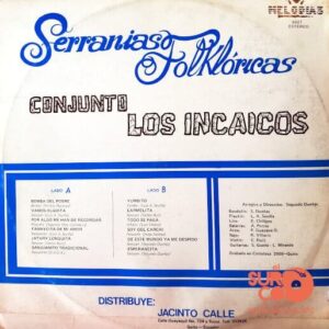 Disco de Vinilo Conjunto Los Incaicos - Serranías Folkloricas Vinyl Record