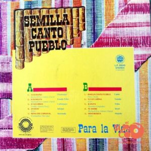Disco de Vinilo Semilla Canta Pueblo - Para La Vida Vinyl Record