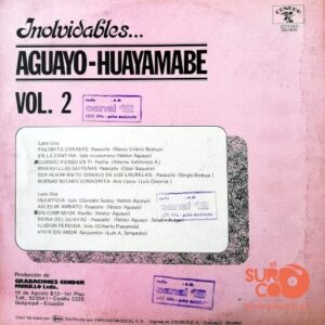 Disco de Vinilo Aguayo Huayambe - Inolvidables Vol. 2 Vinyl Record