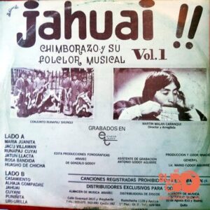 Disco de Vinilo Conjunto Indígena Runaj Shungu - Jahuai Chimborazo Y Su Folklore Musical Vinyl Record