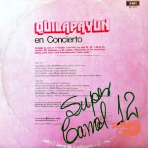 Disco de Vinilo Quilapayun - Quilapayun.. En Concierto Vinyl Record