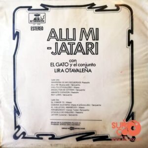 Disco de Vinilo Alli Mi Jatari - El Gato Y El Conjunto Lira Otavaleña Vinyl Record