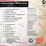 Disco de Vinilo Otavalo Manta - Sentimiento Noble Vinyl Record