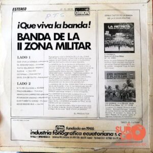 Disco de Vinilo Banda De La 2da Zona Militar - Que Viva La Banda Vinyl Record