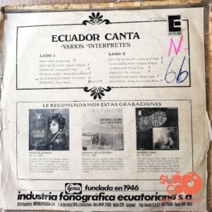 Disco de Vinilo Varios - Ecuador Canta Vinyl Record