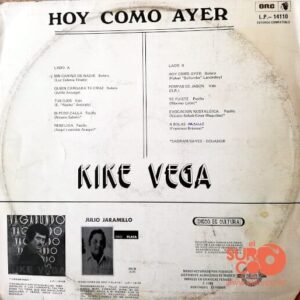 Disco de Vinilo Kike Vega - Hoy Como Ayer Vinyl Record
