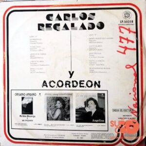 Disco de Vinilo Carlos Regalado - Carlos Regalado Y Acordeón Vinyl Record