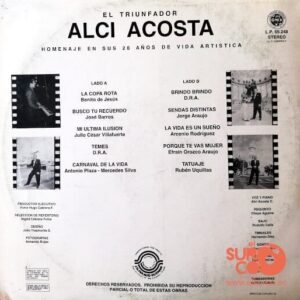 Disco de Vinilo Alci Acosta - El Triunfador Vinyl Record