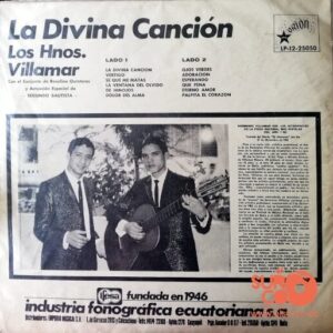 Disco de Vinilo Hermanos Villamar - La Divina Canción Vinyl Record