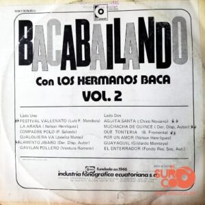 Disco de Vinilo Sonora De Los Hermanos Baca - Bacabailando Vol. 2 Vinyl Record