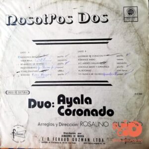 Disco de Vinilo Duo Ayala Coronado - Nosotros Dos Vinyl Record