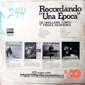 Disco de Vinilo Duo Orellana Junco - Recordando Una Época Vinyl Record