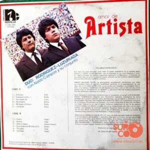 Disco de Vinilo Duo Rodríguez Luzuriaga - Amor De Artista Vinyl Record
