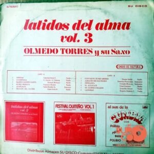 Disco de Vinilo Saxo De Olmedo Torres Y Los Gatos - Latidos Del Alma Vol. 3 Vinyl Record