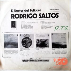 Disco de Vinilo Rodrigo Saltos Y Su Conjunto  - El Doctor Del Folklore Vinyl Record