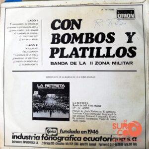 Disco de Vinilo Banda De La II Zona Militar - Con Bombos Y Platillos Vinyl Record