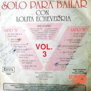 Disco de Vinilo Lolita Echeverría - Solo Para Bailar Vinyl Record
