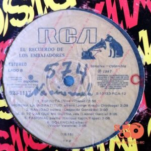 Disco de Vinilo Los Embajadores - El Recuerdo De Los Embajadores Vinyl Record