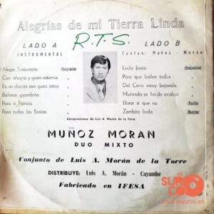 Disco de Vinilo Duo Muñoz Moran - Alegrías De Mi Tierra Vinyl Record