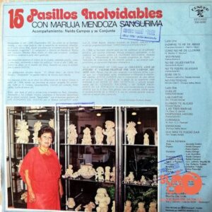 Disco de Vinilo Maruja Mendoza - 15 Pasillos Inolvidables Vinyl Record