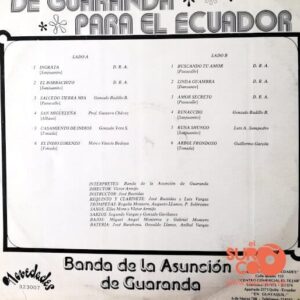 Disco de Vinilo Banda De La Asunción De Guaranda - De Guaranda Para El Ecuador Vinyl Record