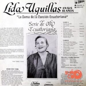 Disco de Vinilo Lida Uquillas - Lida Uquillas En Sus 38 Años La Dama De La Canción Ecuatoriana Vinyl Record