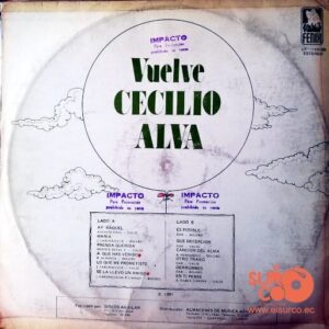 Disco de Vinilo Cecilio Alva - Vuelve...Cecilio Alva Vinyl Record