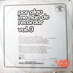 Disco de Vinilo Varios - Por Algo Me Han De Recordar Vol. 3 Vinyl Record