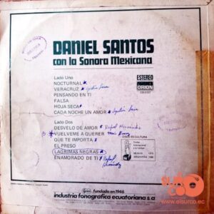 Disco de Vinilo Daniel Santos  - Daniel Santos Con La Sonora Mexicana Vinyl Record