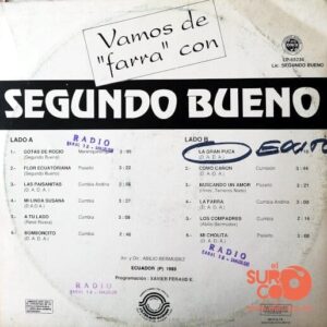 Disco de Vinilo Segundo Bueno  - Vamos De Farra Con Segundo Bueno Vinyl Record