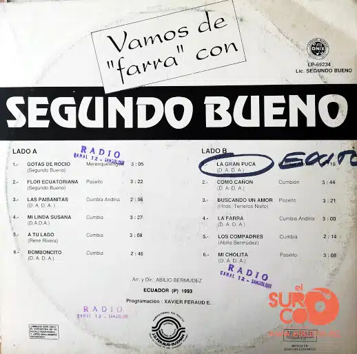 Disco de Vinilo Segundo Bueno  - Vamos De Farra Con Segundo Bueno Vinyl Record