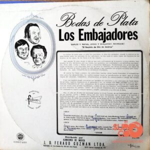 Disco de Vinilo Los Embajadores - Botas De Plata Vinyl Record