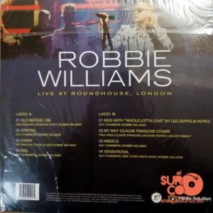 Disco de Vinilo Robbie Williams  - Live At Rounhouse London Vinyl Record
