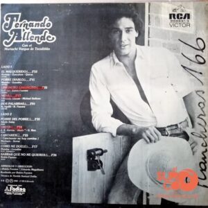 Disco de Vinilo Fernando Allende - Fernando Allende Con El Mariachi Vargas de Tecalitlán Vinyl Record