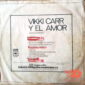 Disco de Vinilo Vikki Carr  - Vikki Carr Y El Amor Vinyl Record