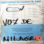 Disco de Vinilo Juan Cavero - En Concierto De Amor Vinyl Record